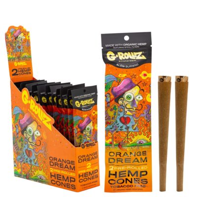 G rollZ 2 PACK ORANGE DREAM HEMP CONES (12)