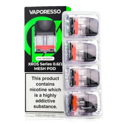 VAPORESSO XROS REFILL PODS 4 PACK 0.6 OHM (1)