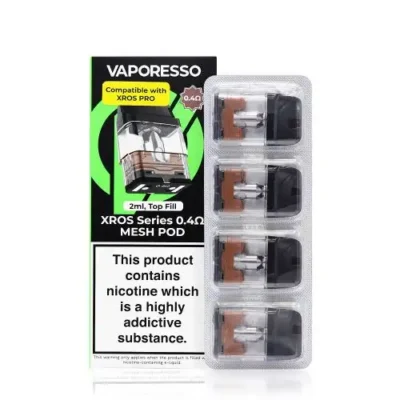 VAPORESSO XROS REFILL PODS 4 PACK 0.4 OHM (1)